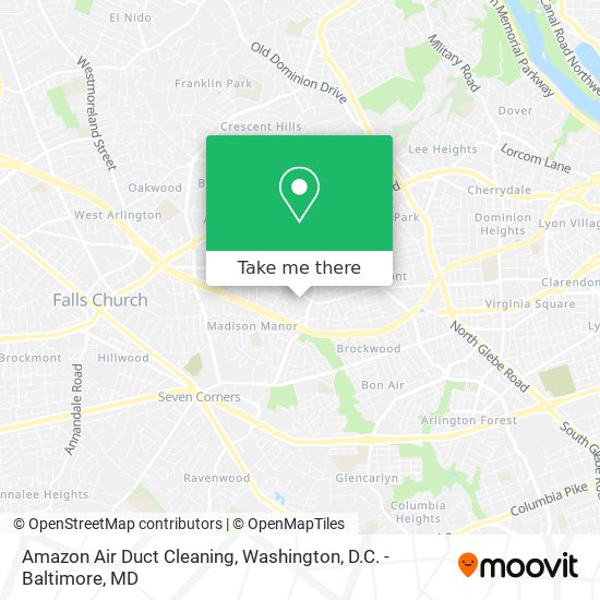 Amazon Air Duct Cleaning map