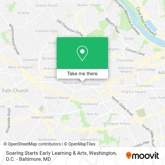 Soaring Starts Early Learning & Arts map