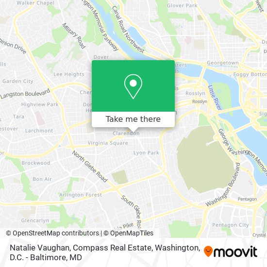 Mapa de Natalie Vaughan, Compass Real Estate