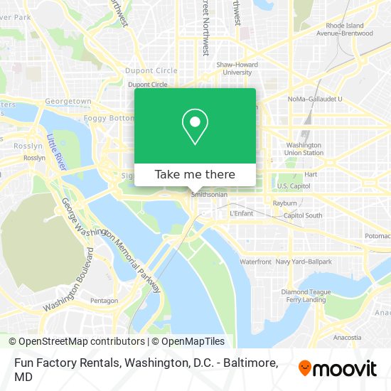 Fun Factory Rentals map