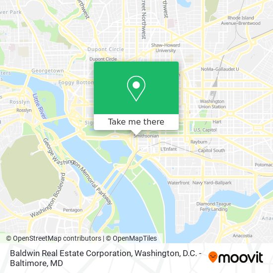 Baldwin Real Estate Corporation map