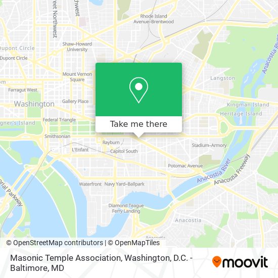 Mapa de Masonic Temple Association