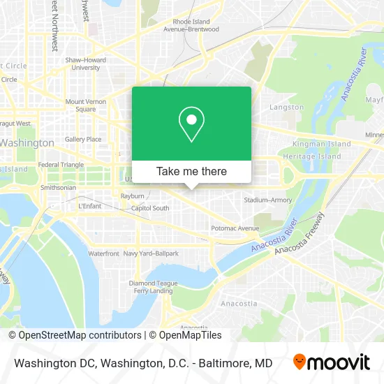 Washington DC map
