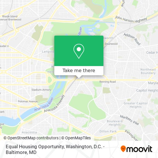 Mapa de Equal Housing Opportunity