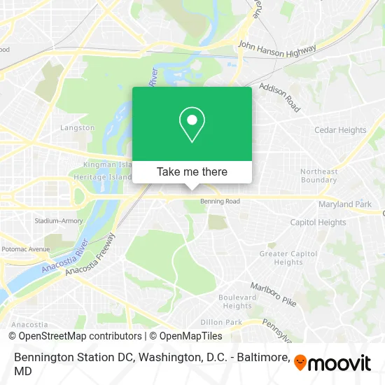 Bennington Station DC map