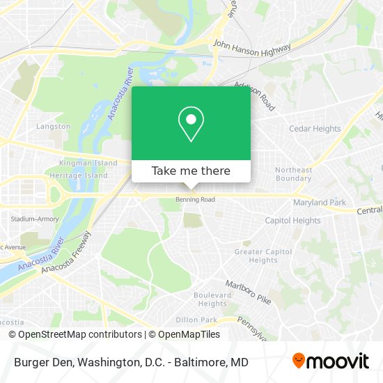 Burger Den map