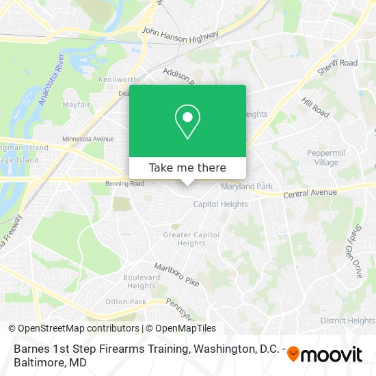 Barnes 1st Step Firearms Training map