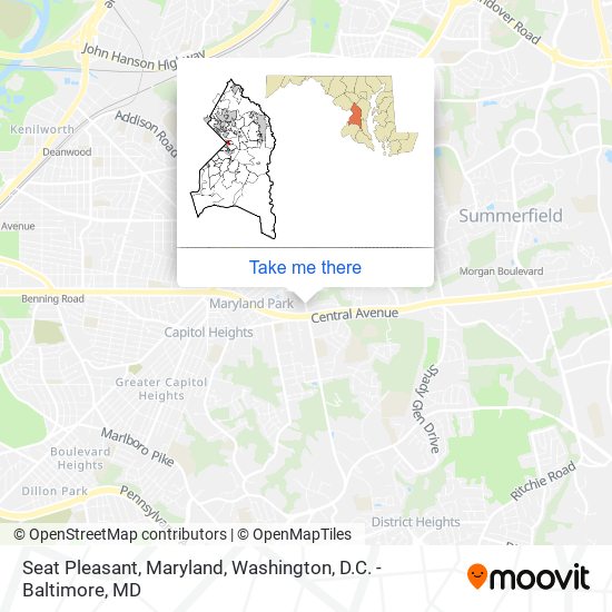 Seat Pleasant, Maryland map