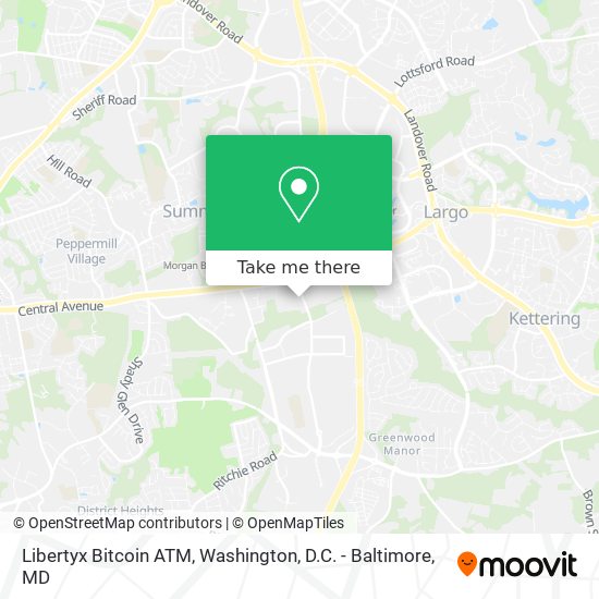 Mapa de Libertyx Bitcoin ATM