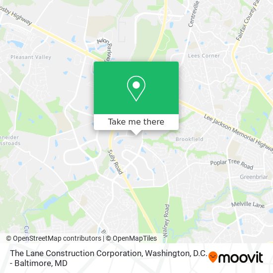 The Lane Construction Corporation map