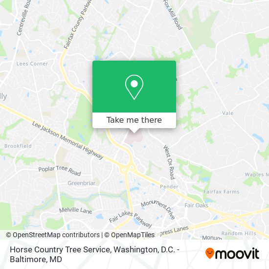 Horse Country Tree Service map