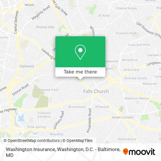 Mapa de Washington Insurance