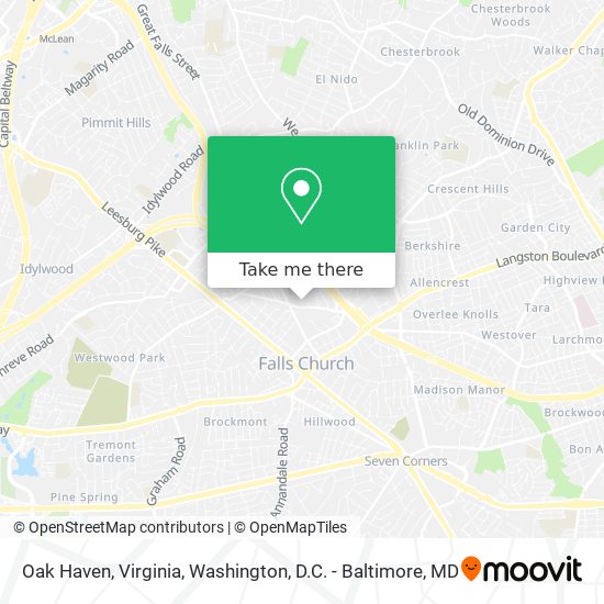 Mapa de Oak Haven, Virginia