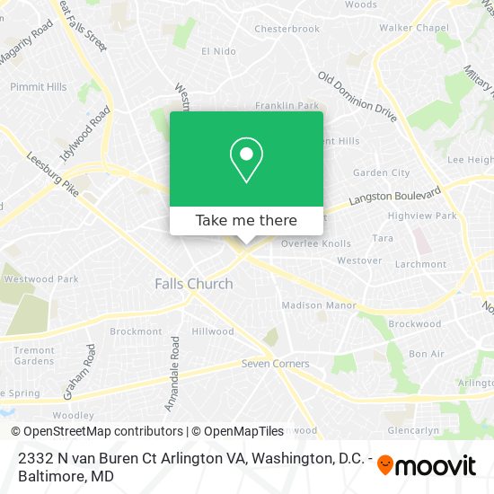 2332 N van Buren Ct Arlington VA map