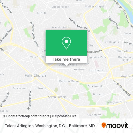 Talant Arlington map