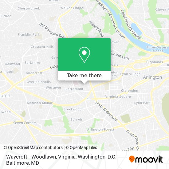 Waycroft - Woodlawn, Virginia map