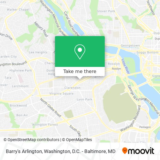 Mapa de Barry's Arlington