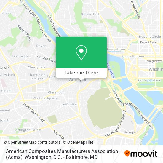 American Composites Manufacturers Association (Acma) map