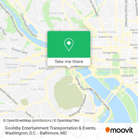 Mapa de Goolsby Entertainment Transportation & Events