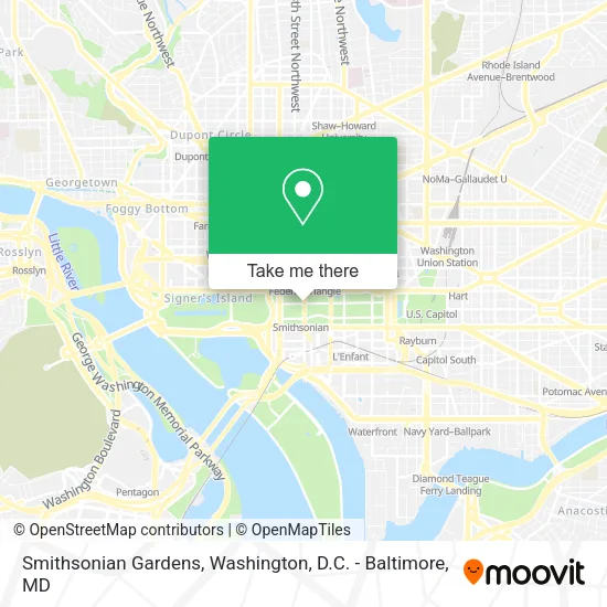 Smithsonian Gardens map