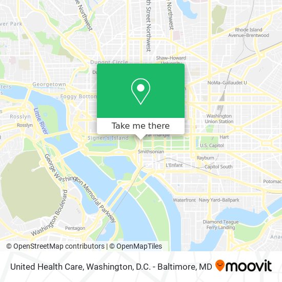 United Health Care map