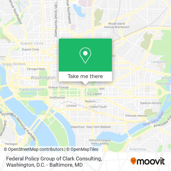 Federal Policy Group of Clark Consulting map