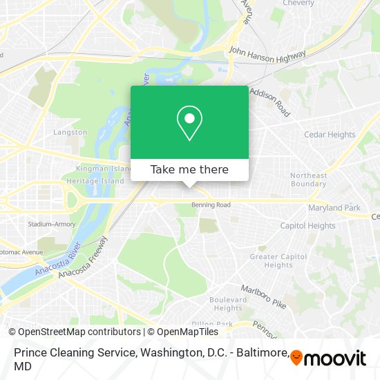 Prince Cleaning Service map