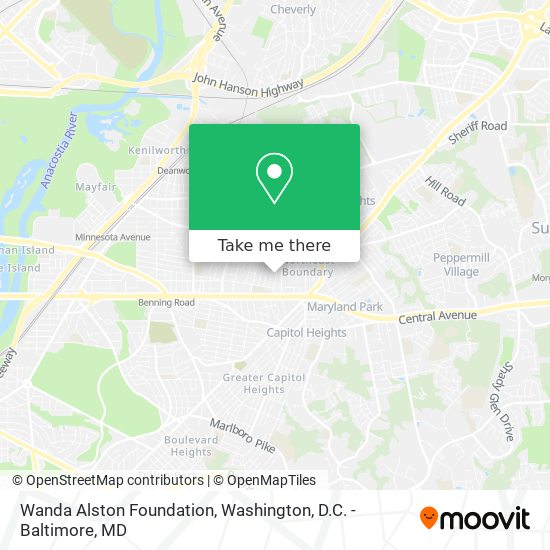 Mapa de Wanda Alston Foundation