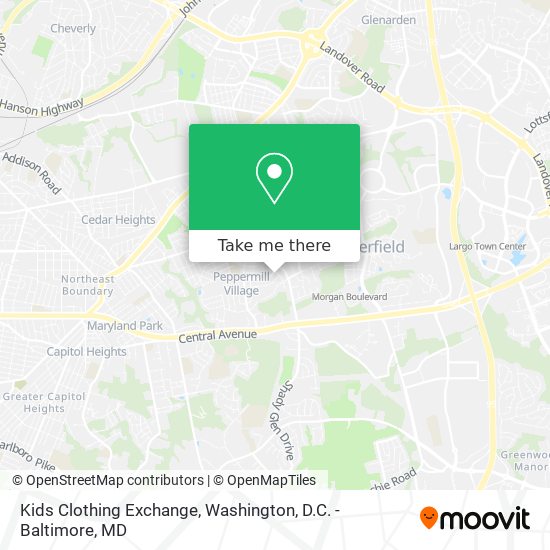 Mapa de Kids Clothing Exchange