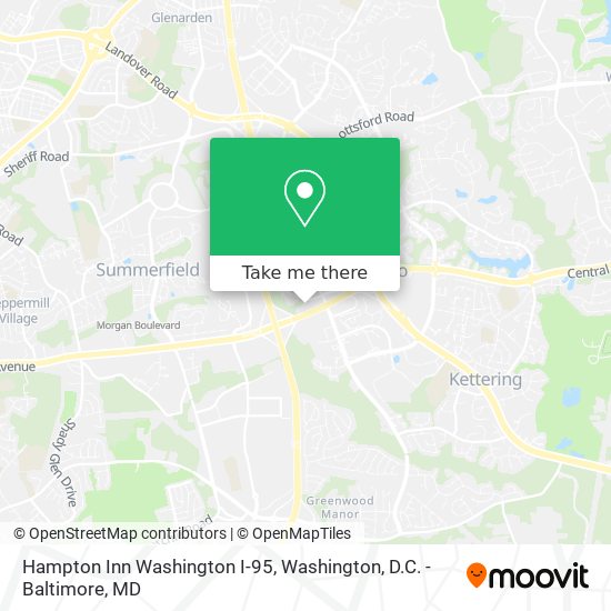 Mapa de Hampton Inn Washington I-95