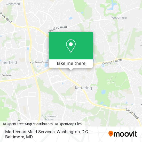 Marteena's Maid Services map