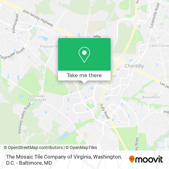 The Mosaic Tile Company of Virginia map