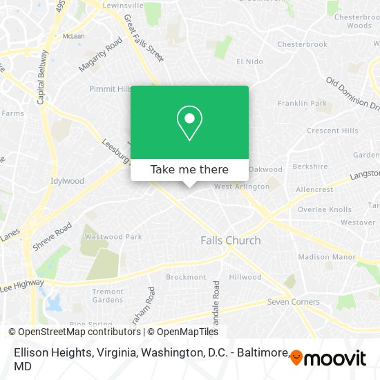 Ellison Heights, Virginia map