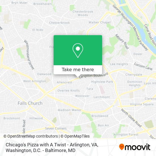 Chicago's Pizza with A Twist - Arlington, VA map