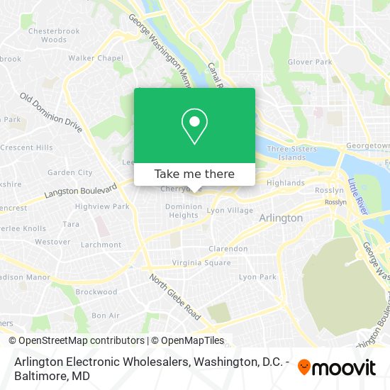 Arlington Electronic Wholesalers map