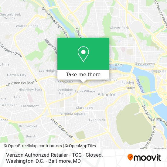 Verizon Authorized Retailer - TCC - Closed map