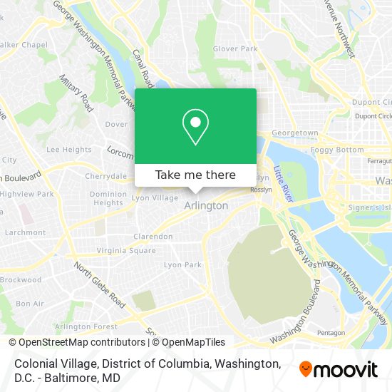 Mapa de Colonial Village, District of Columbia