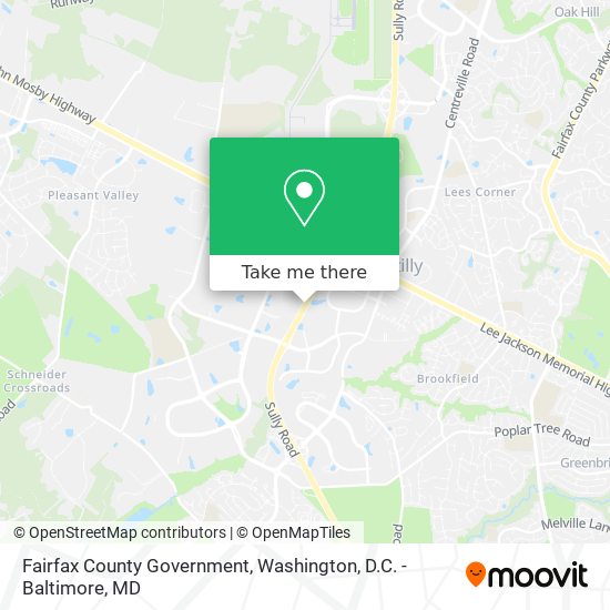 Mapa de Fairfax County Government