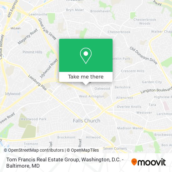 Tom Francis Real Estate Group map