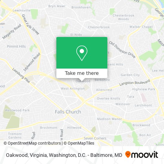 Mapa de Oakwood, Virginia