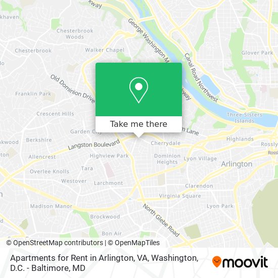 Apartments for Rent in Arlington, VA map