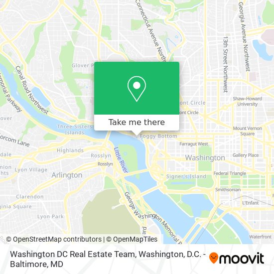 Mapa de Washington DC Real Estate Team