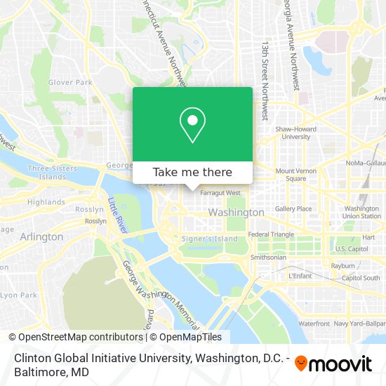 Clinton Global Initiative University map