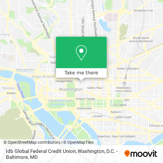 Idb Global Federal Credit Union map