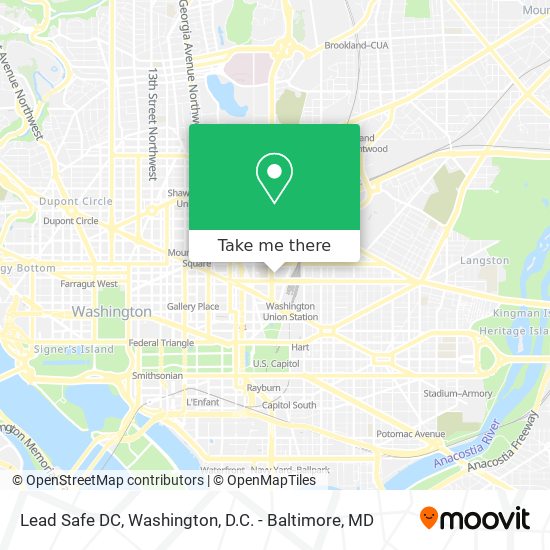 Lead Safe DC map