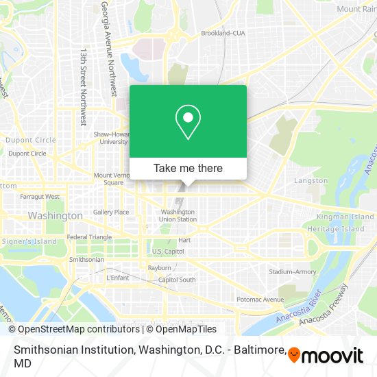 Mapa de Smithsonian Institution
