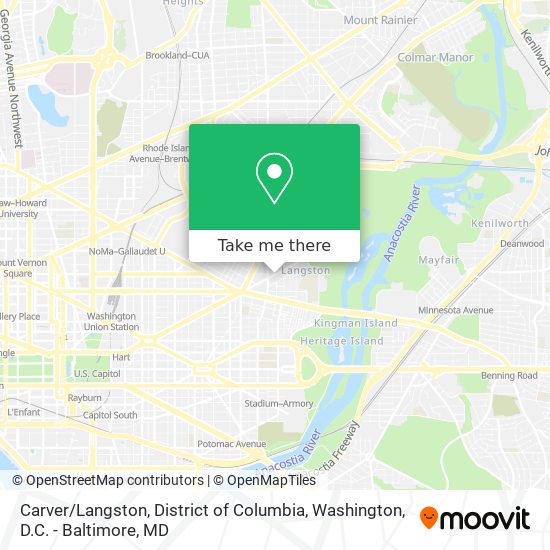 Carver / Langston, District of Columbia map