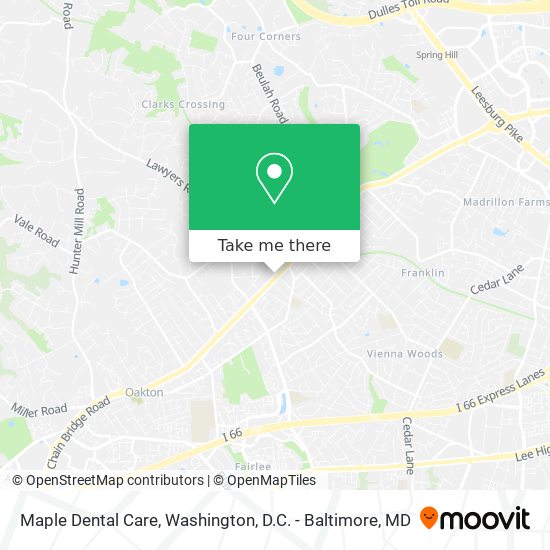 Maple Dental Care map