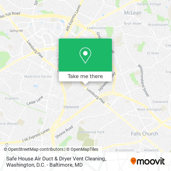 Mapa de Safe House Air Duct & Dryer Vent Cleaning