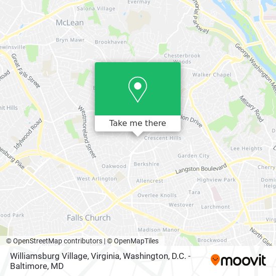 Williamsburg Village, Virginia map